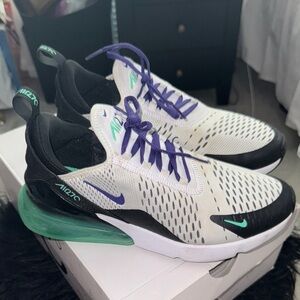 Nike Air Max 270 - Black, White, and Green